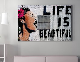 Wallity Lienzo Decorativo Banksy 70 x 100 cm